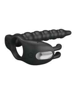 Inel cu Dildo Anal Blackney Black