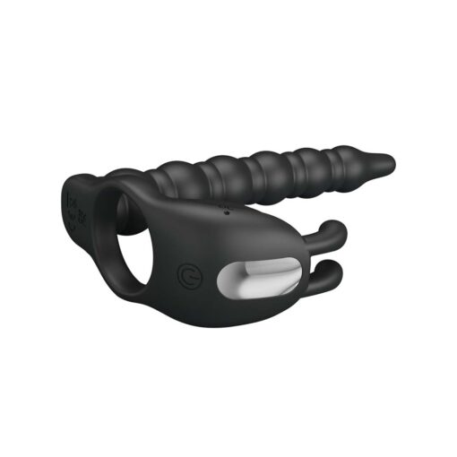 Inel cu Dildo Anal Blackney Black