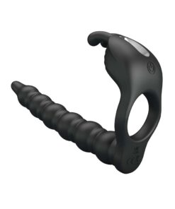 Inel cu Dildo Anal Blackney Black