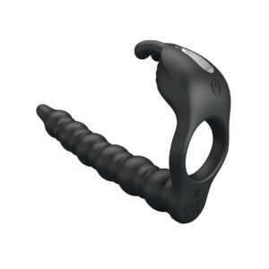 Inel cu Dildo Anal Blackney Black