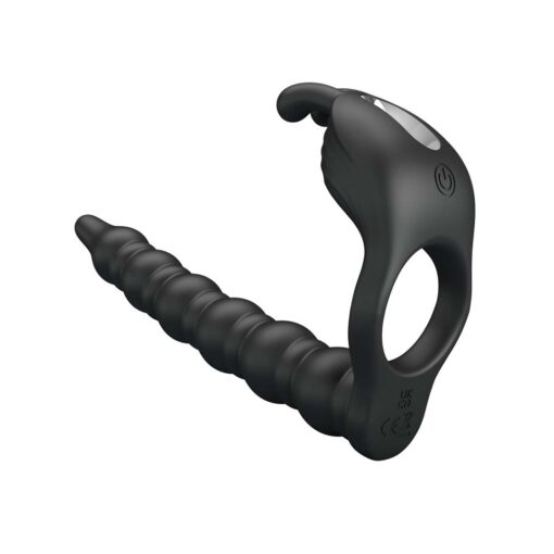 Inel cu Dildo Anal Blackney Black
