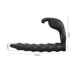 Inel cu Dildo Anal Blackney Black dimensiune Inel cu Dildo Anal Blackney Black