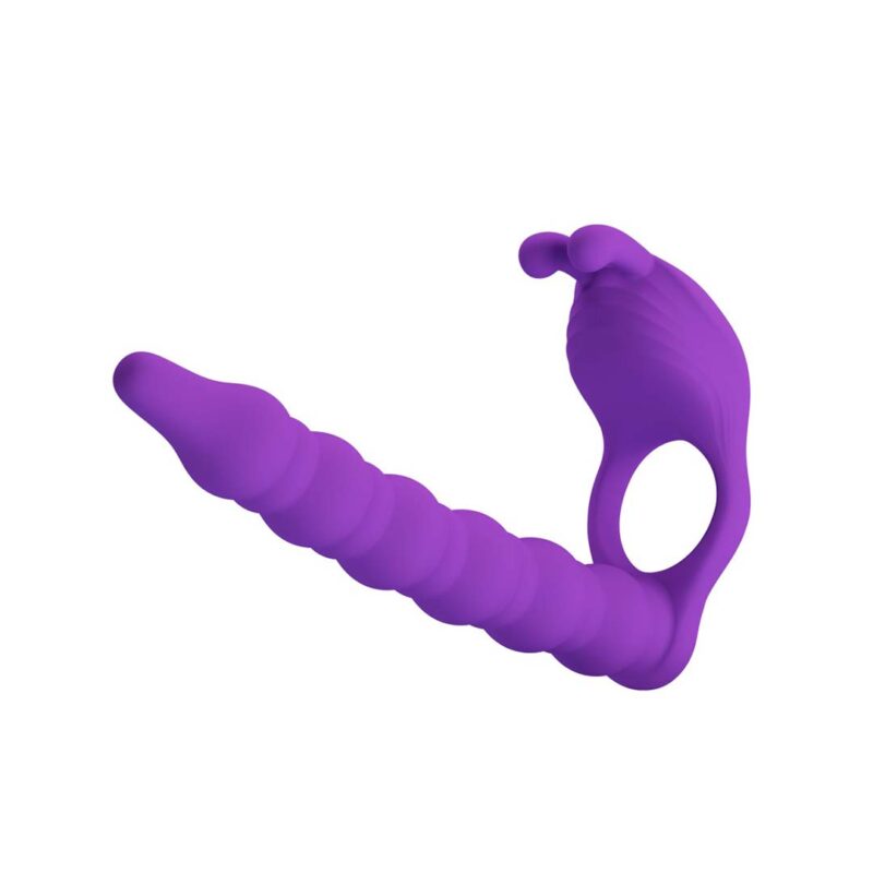 Strapon cu Inel Penis Blackney Mov Strapon cu Inel Penis Blackney Purple