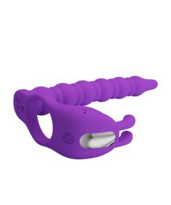 Strapon cu Inel Penis Blackney Purple