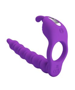 Strapon cu Inel Penis Blackney Purple