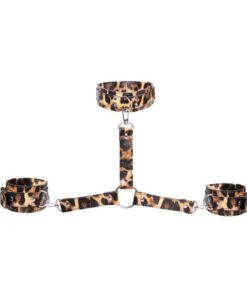 Set Catuse Cu Zgarda Leopard Frenzy