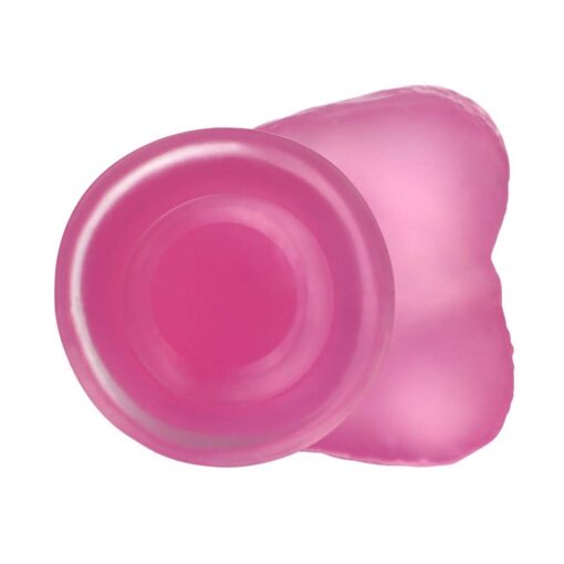 Dildo Jelly Studs roz transparent