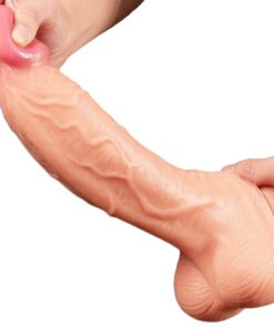 Dildo Realistic cu Strat Dublu de Piele lovetoy