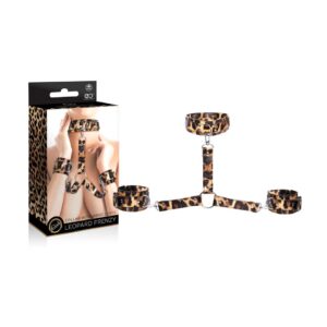 Set Catuse Cu Zgarda Leopard Frenzy